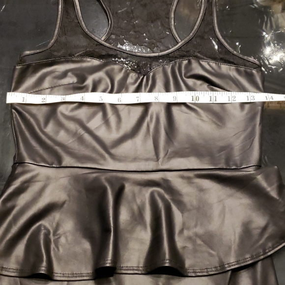 🖤  Faux Leather Mini  Dress 🖤 - Picture 5 of 5
